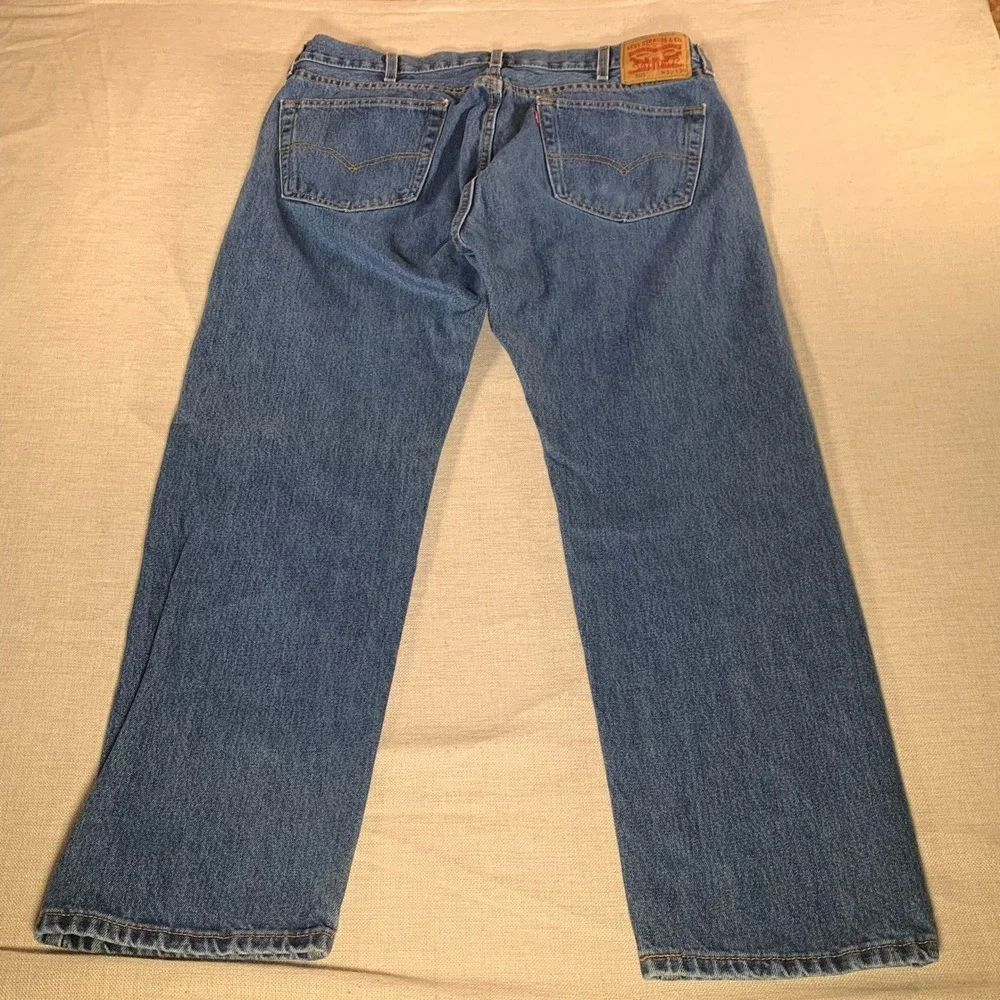 Levi Strauss Co 505 Jeans Mens‎ W38 L30 See PicsBlue Denim Straight Leg Classic